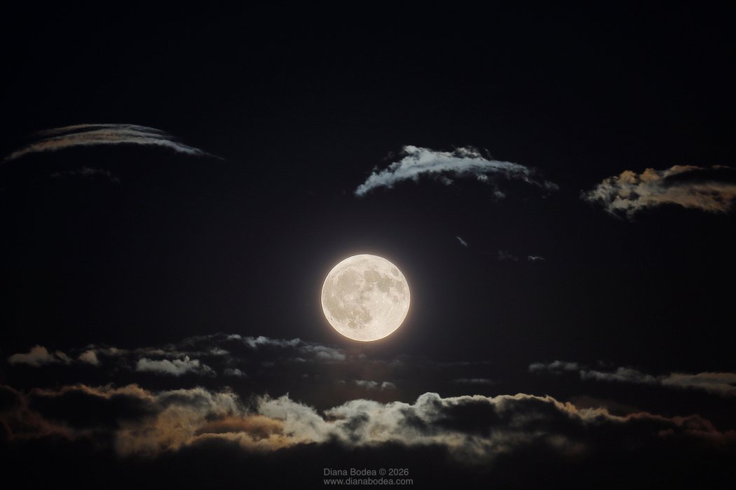 July Full Moon - 2 exposure composite
